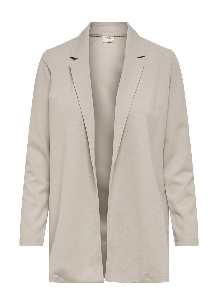 JDY Grey Geggo Ruched Blazer