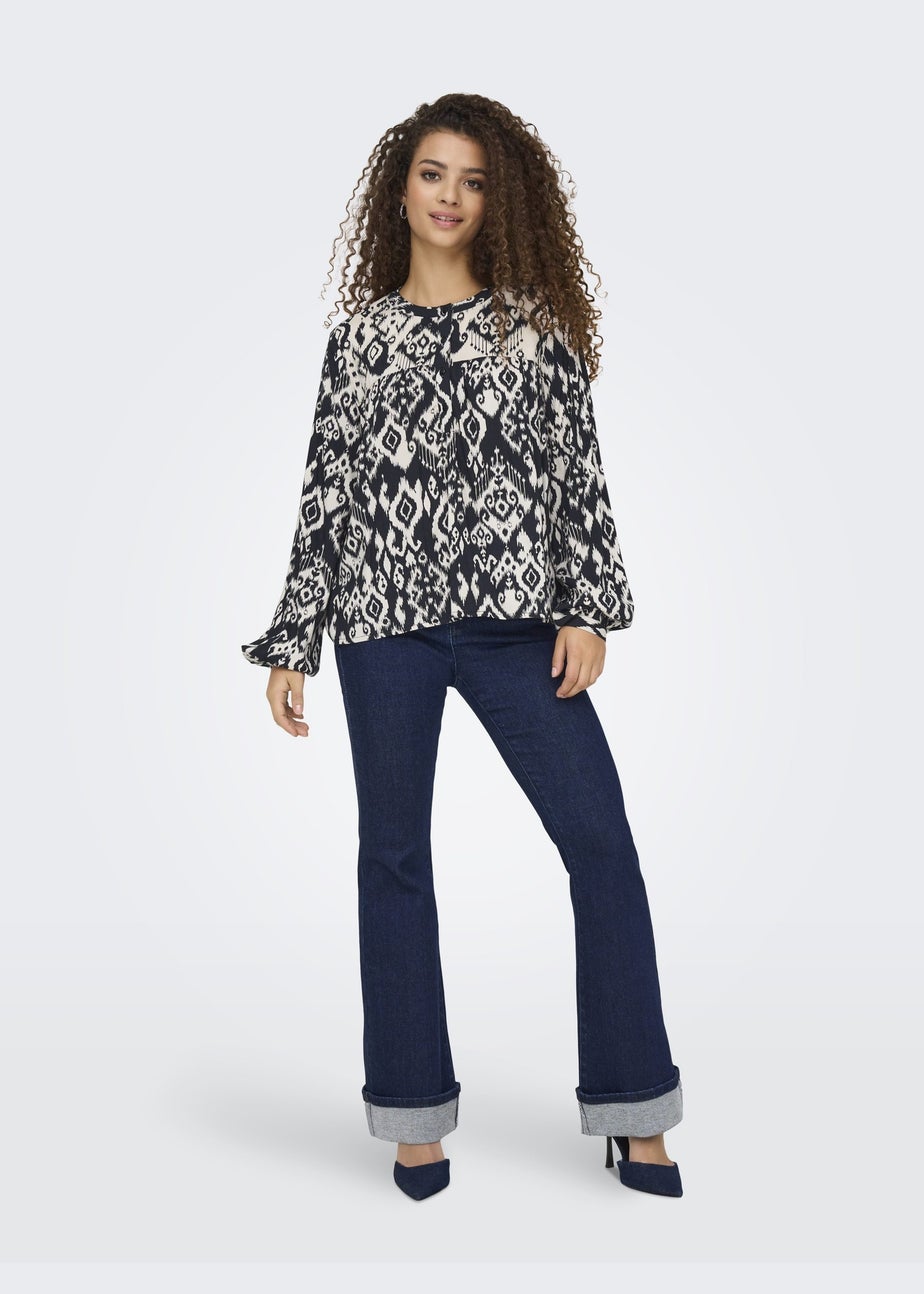 JDY Black Tiger Blouse