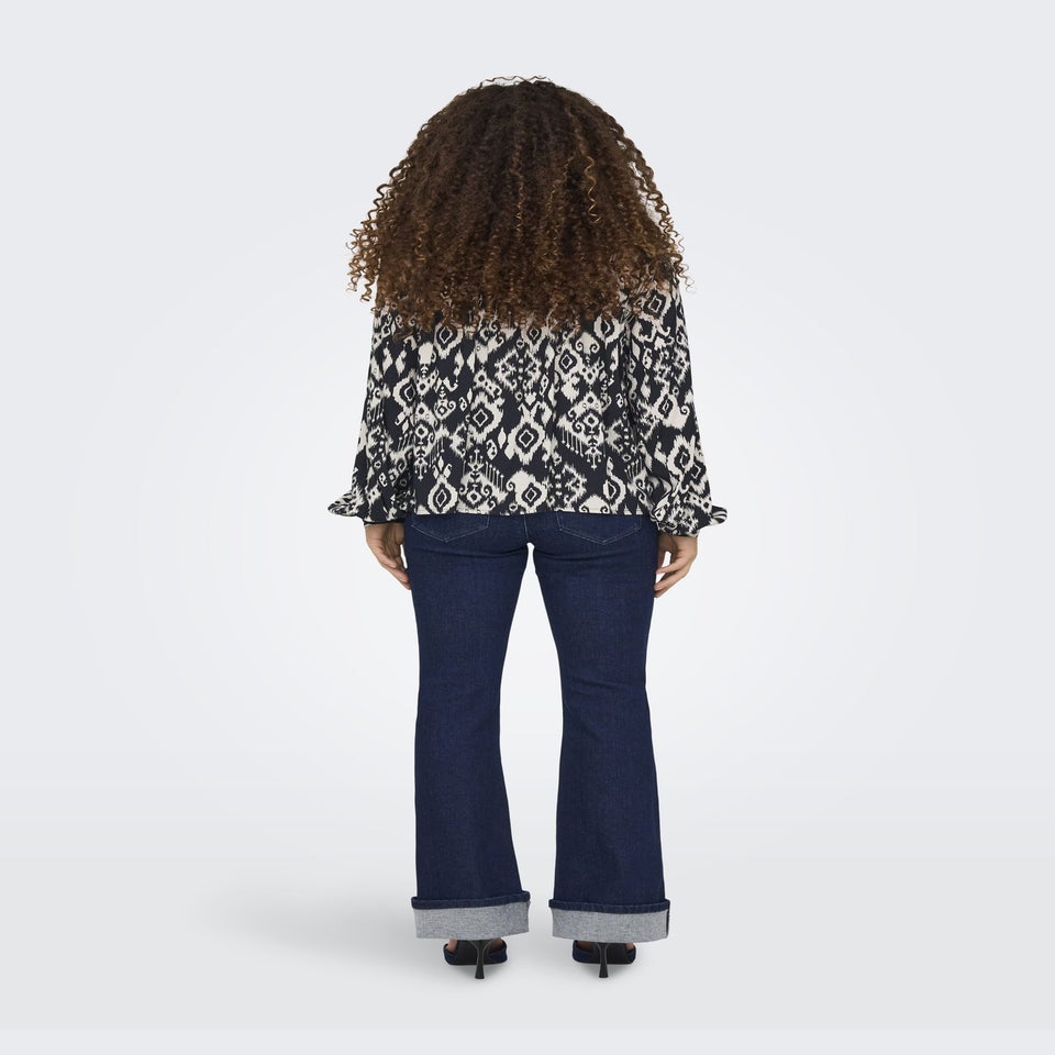 JDY Black Tiger Blouse