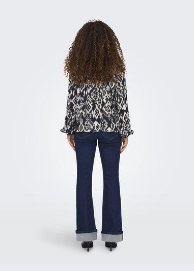 JDY Black Tiger Blouse