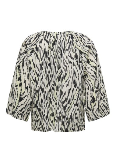 JDY Black Sapna Tassel Blouse