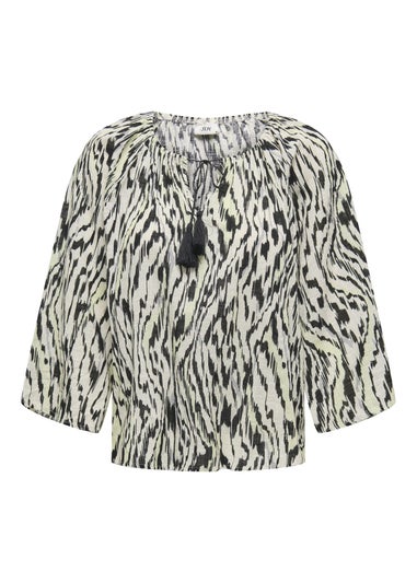 JDY Black Sapna Tassel Blouse