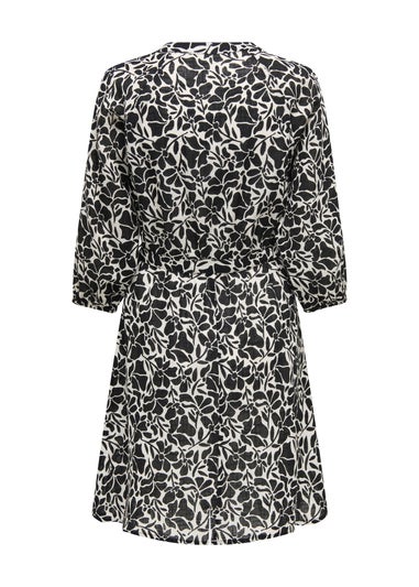 JDY Black Sapna Tassel Smock Dress