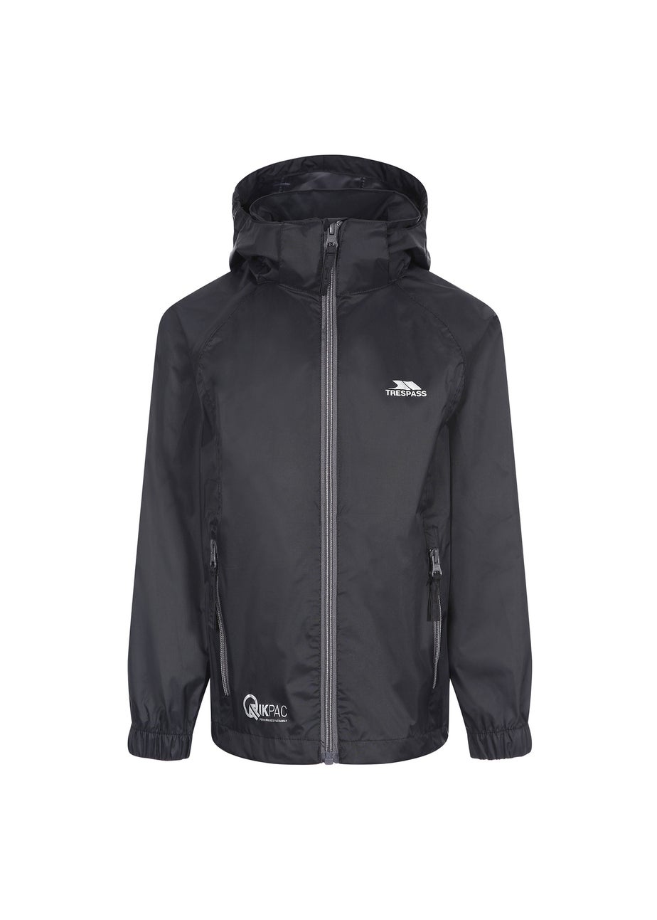 Trespass Black Qikpac Jacket (3-12yrs)