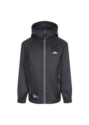 Trespass Black Qikpac Jacket (3-12yrs)