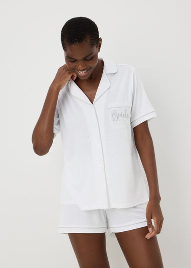White Bride Pyjama Set