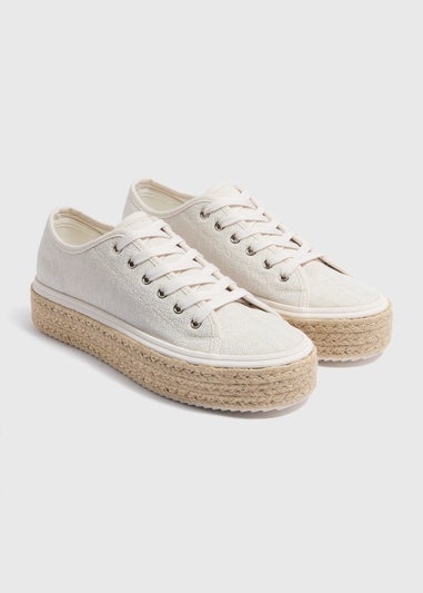 Ecru Espadrille Trainers