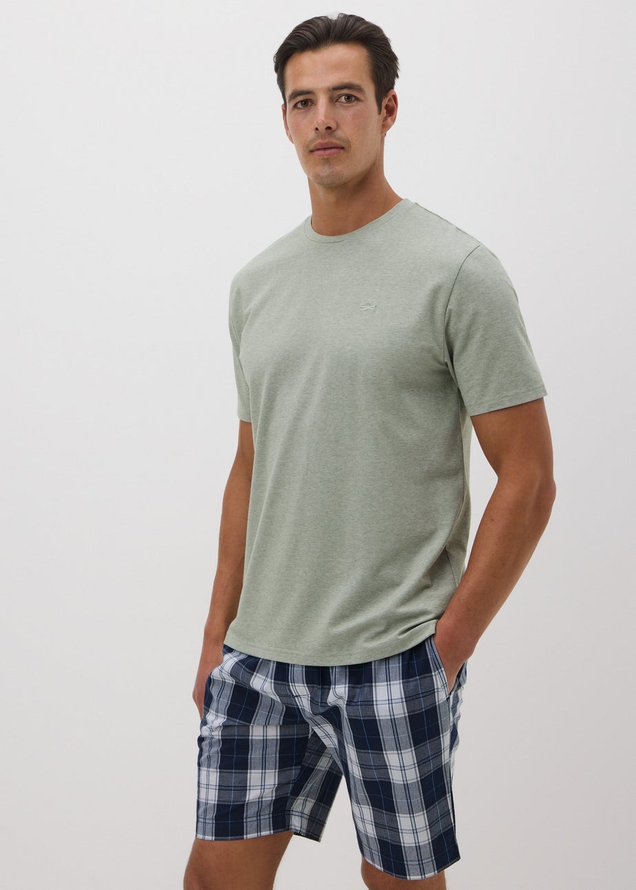 Green Check Design Short Pyjama Set