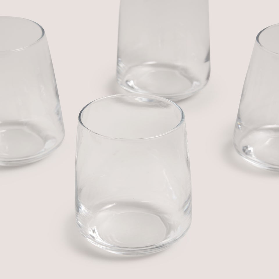 4 Pack Luna Long Glass Tumblers