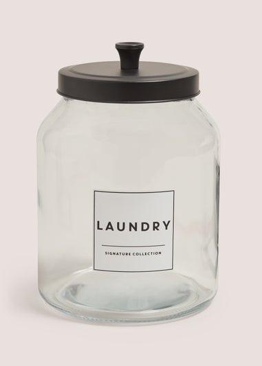 Glass Laundry Powder Jar