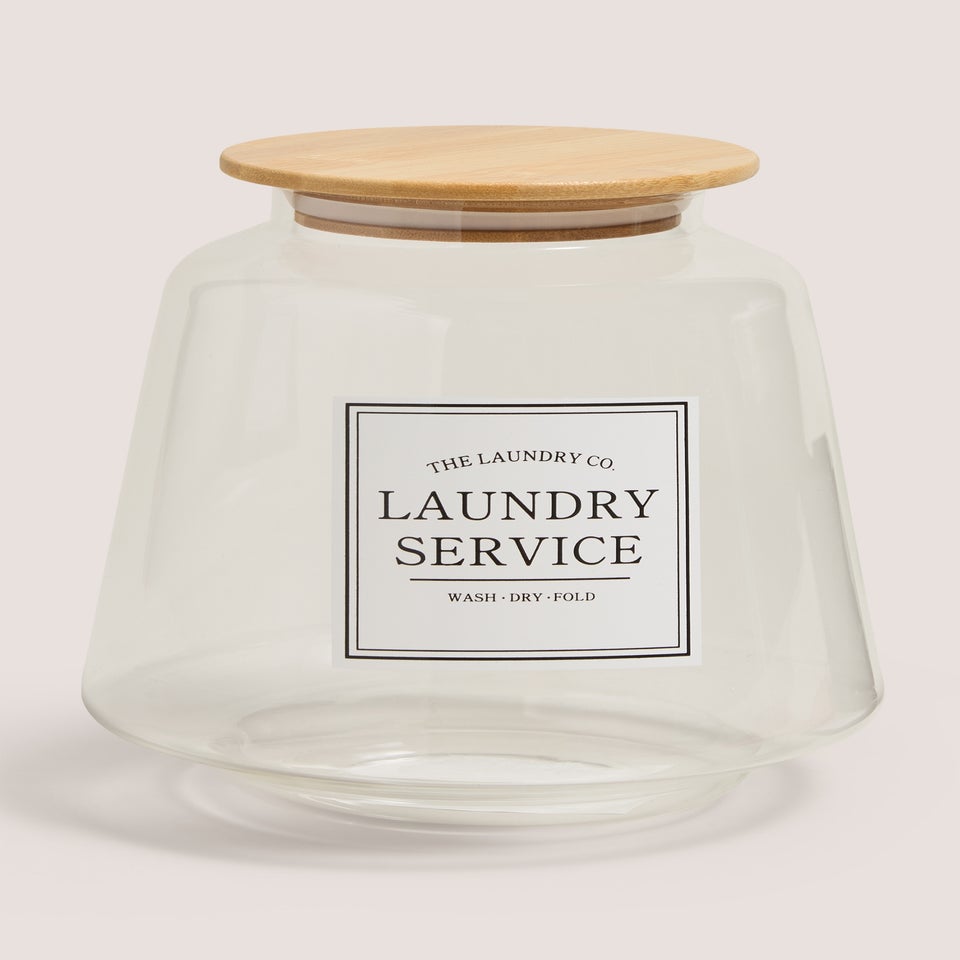 The Laundry Co Large Glass Jar