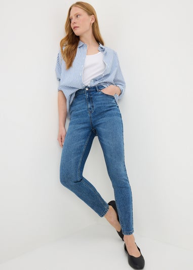 Mid Wash April Skinny Jeans