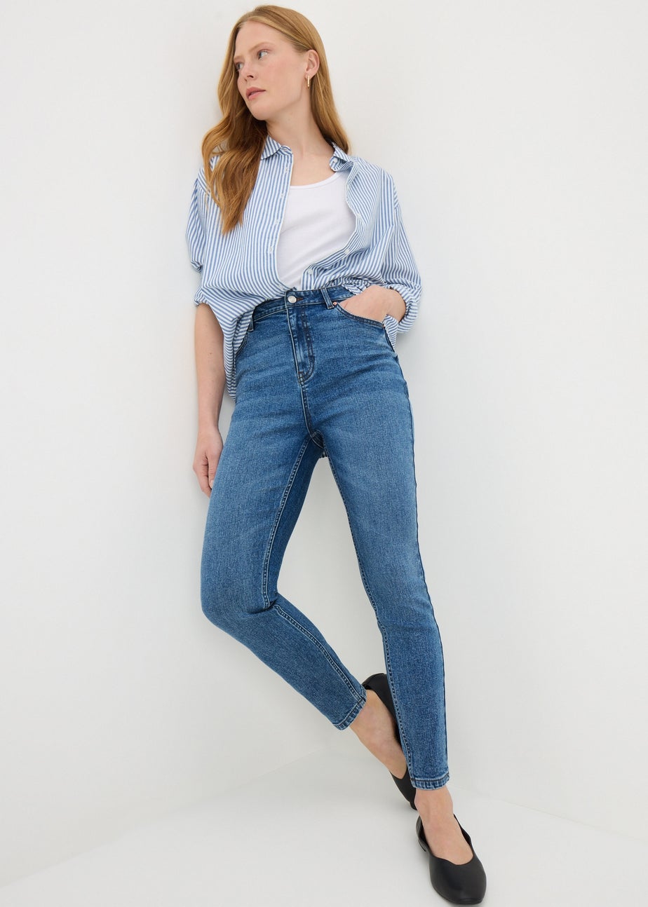 Mid Wash April Skinny Jeans