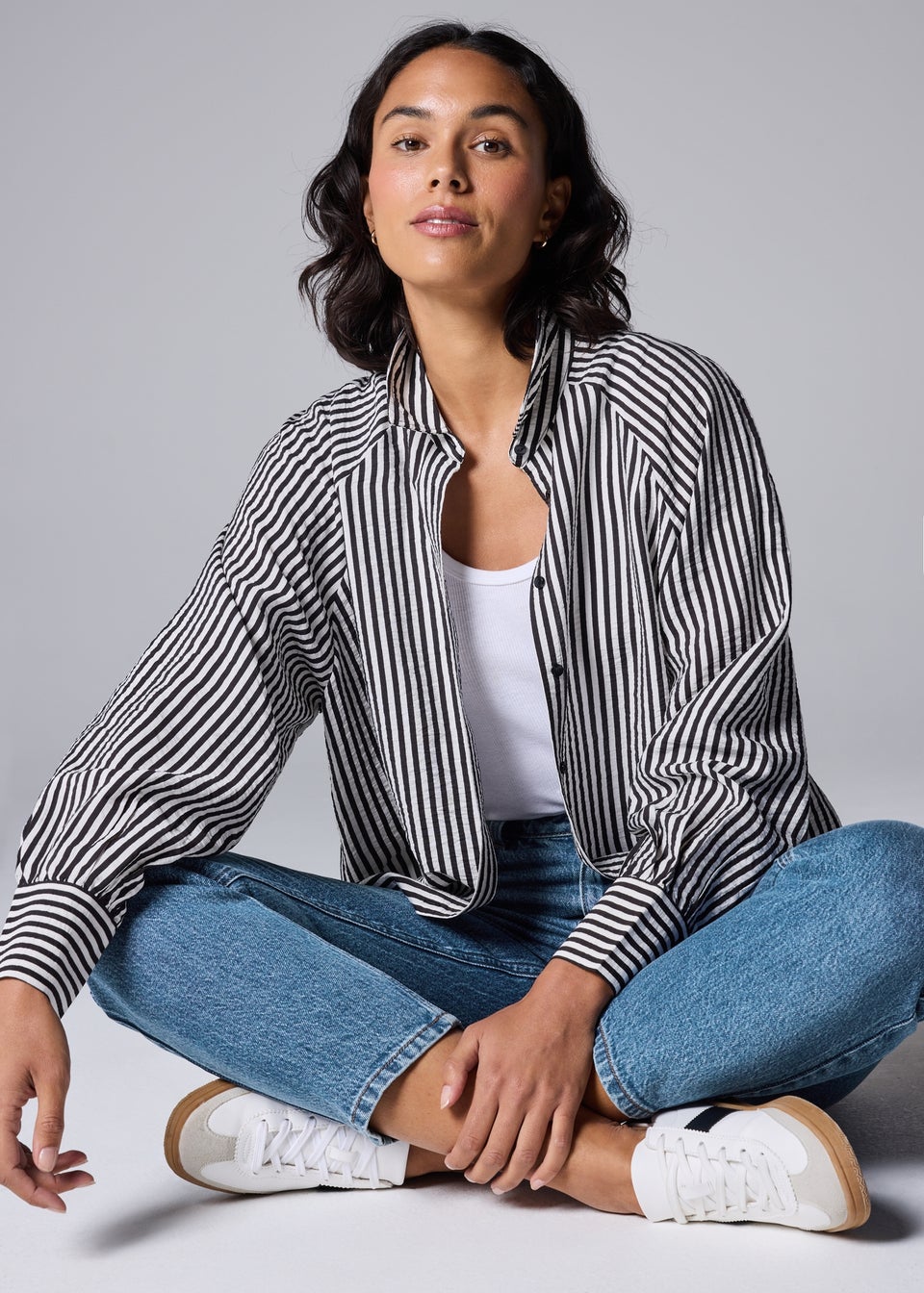 Blue Mid Wash Mom Style Jeans