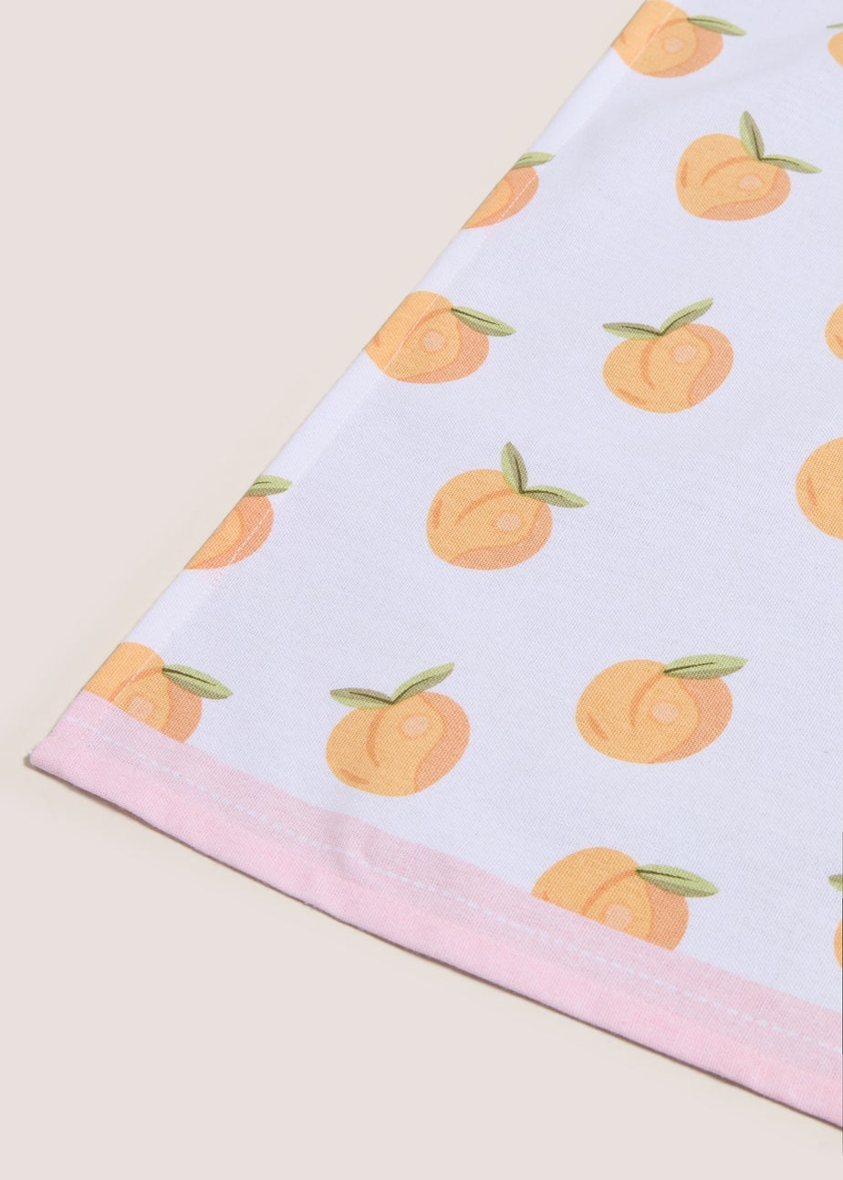Peach Print Tea Towels