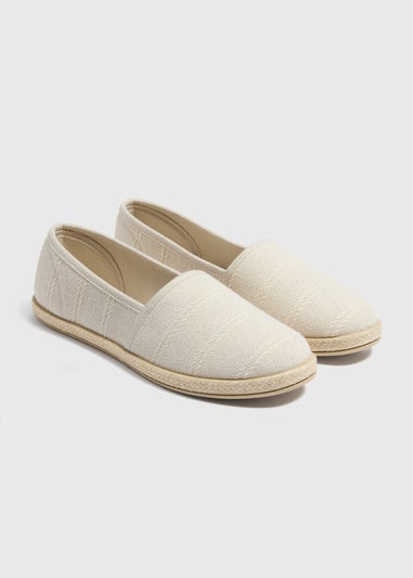 Stone Espadrille Ballet Shoes