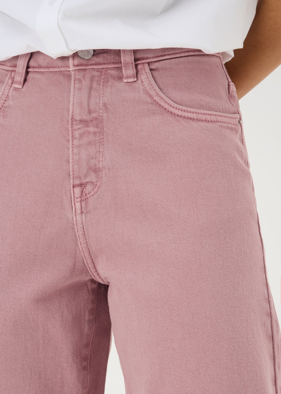 Pink Mom Style Jeans