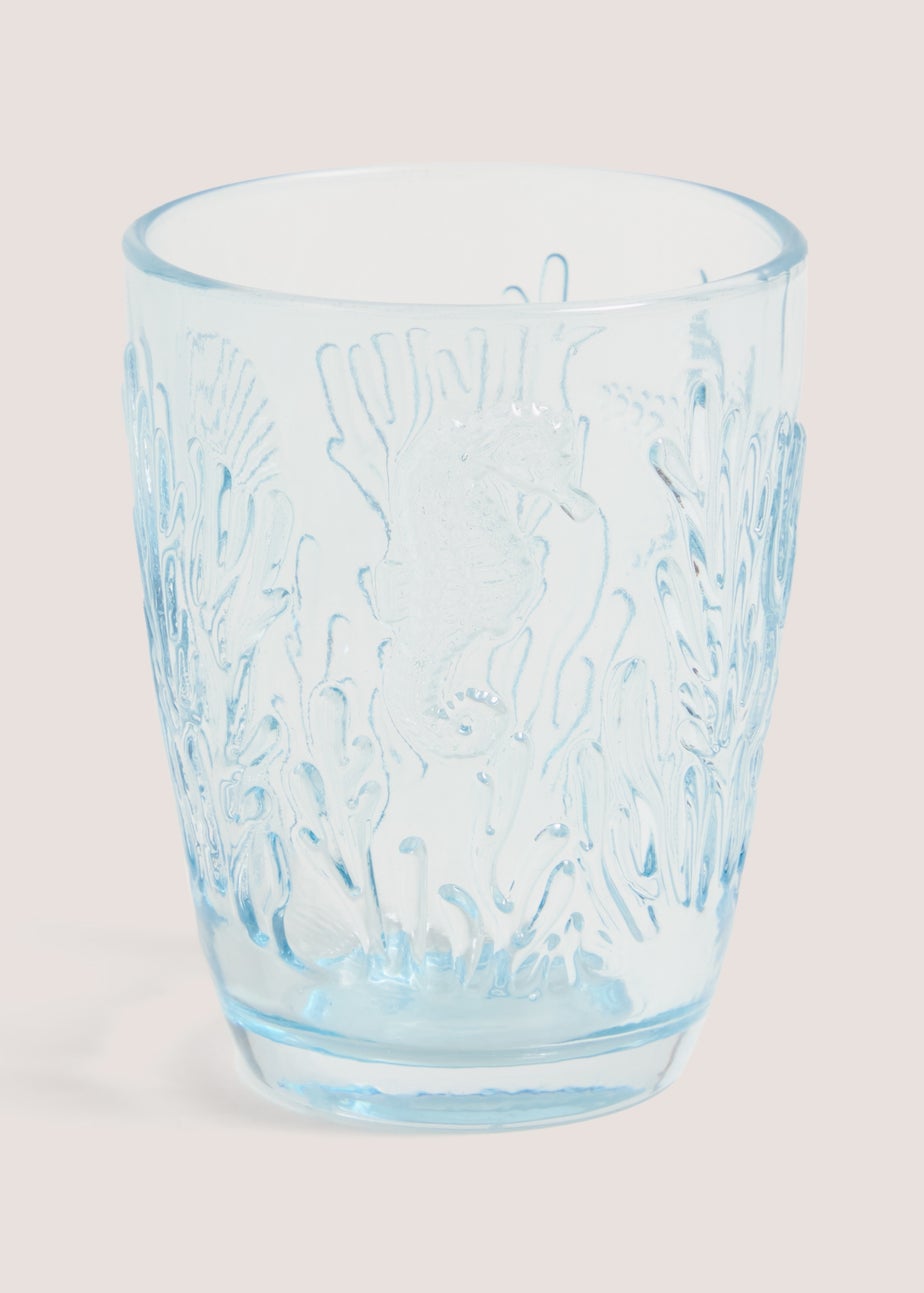 Blue Embossed Tumbler