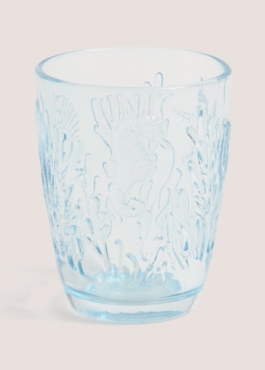 Blue Embossed Tumbler