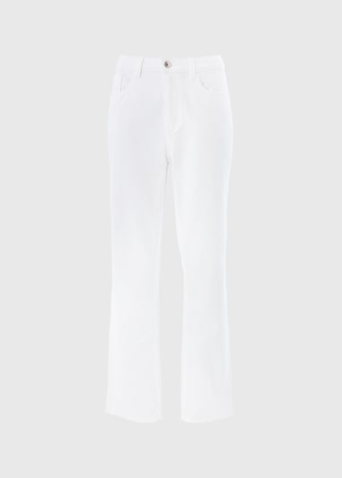 Grace white straight leg jeans