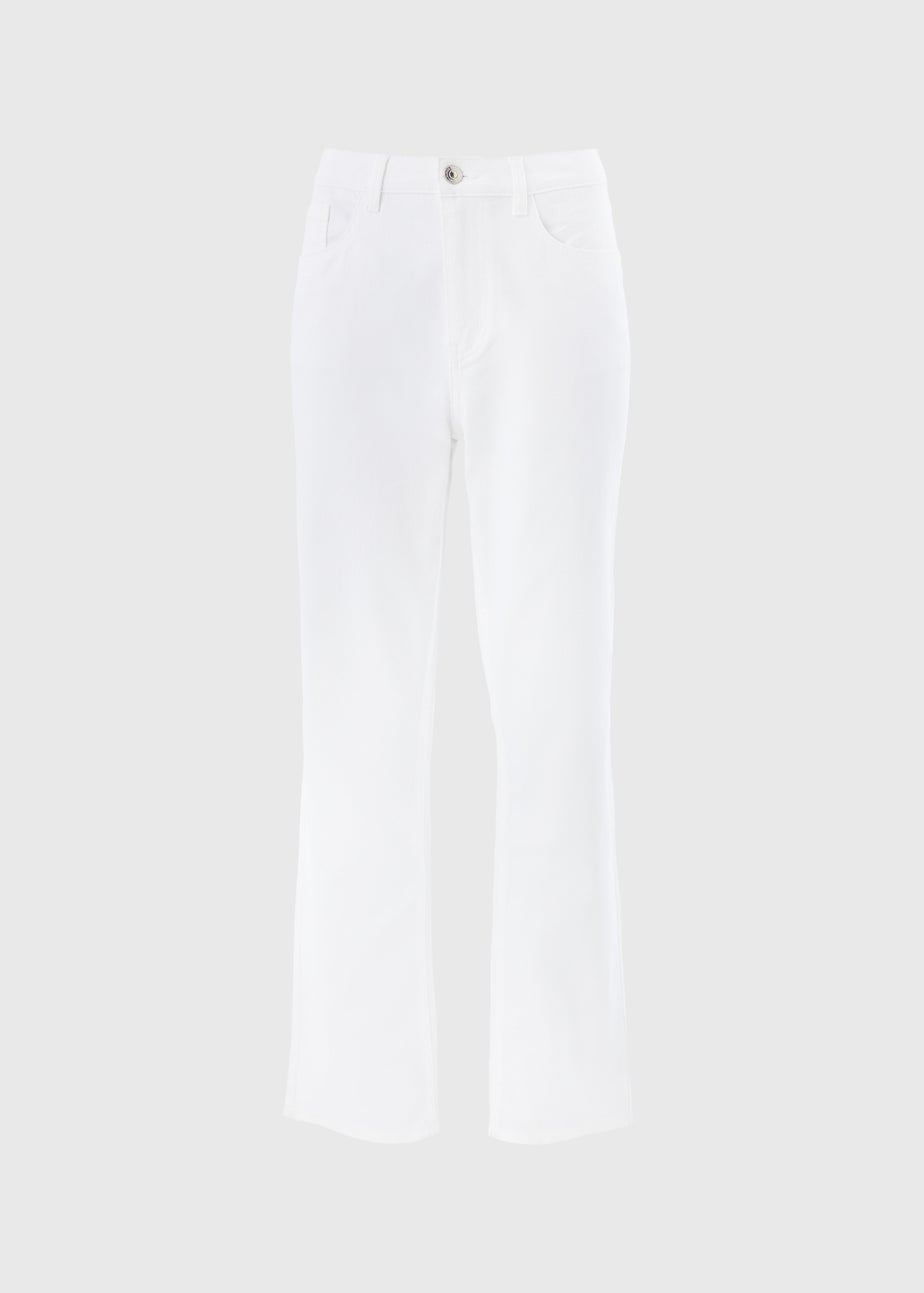 Grace white straight leg jeans