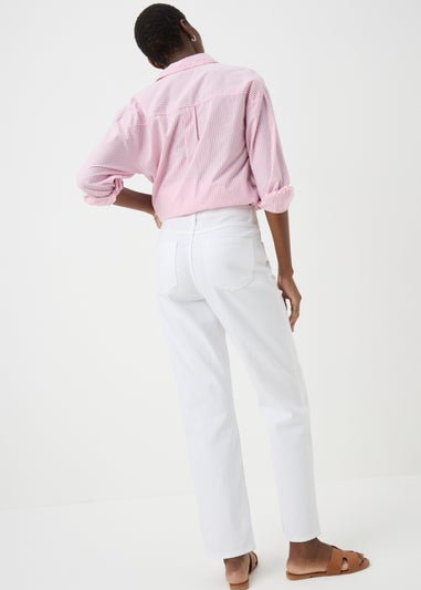 Grace white straight leg jeans