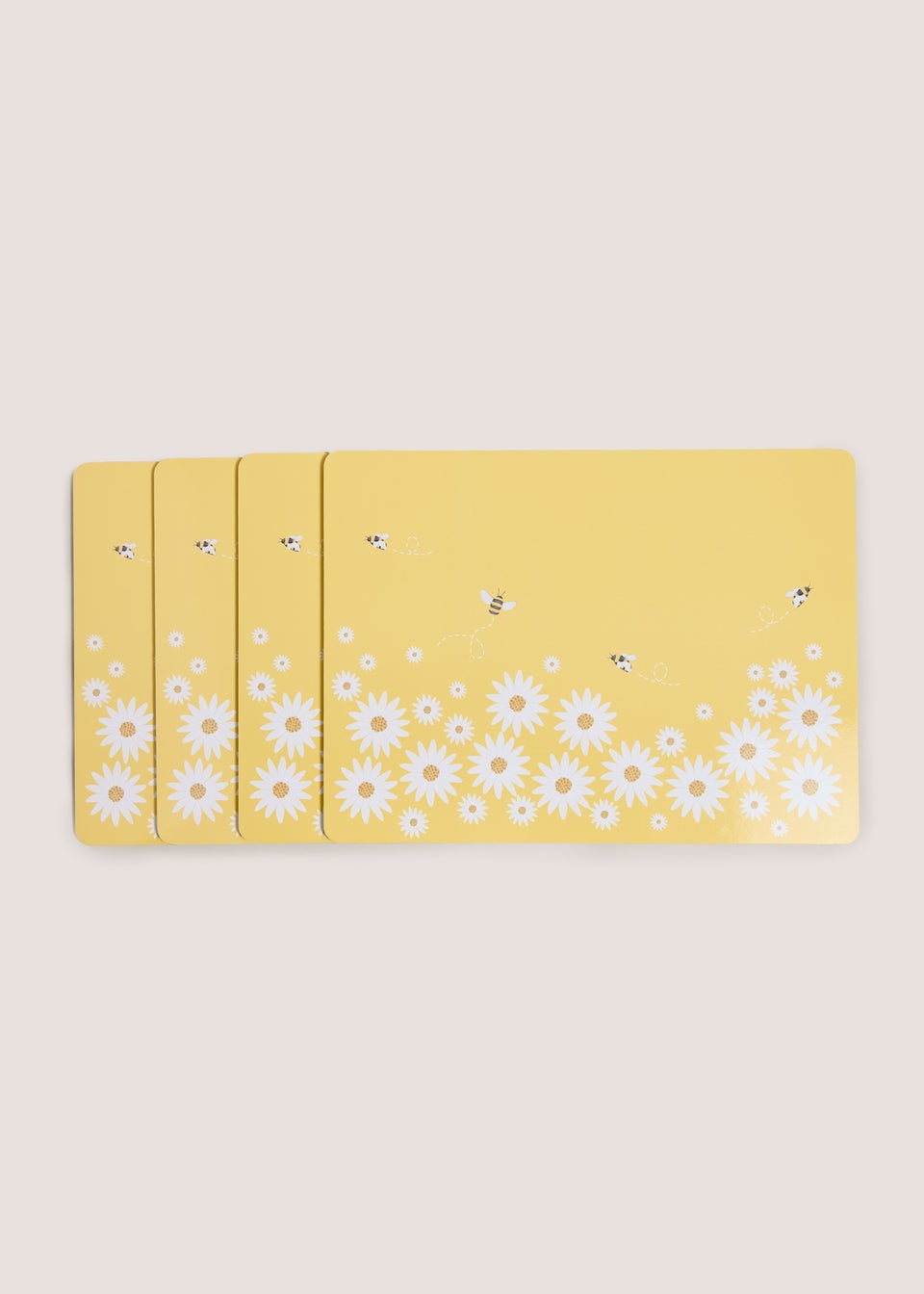 4 Pack Yellow Bee Cork Placemats