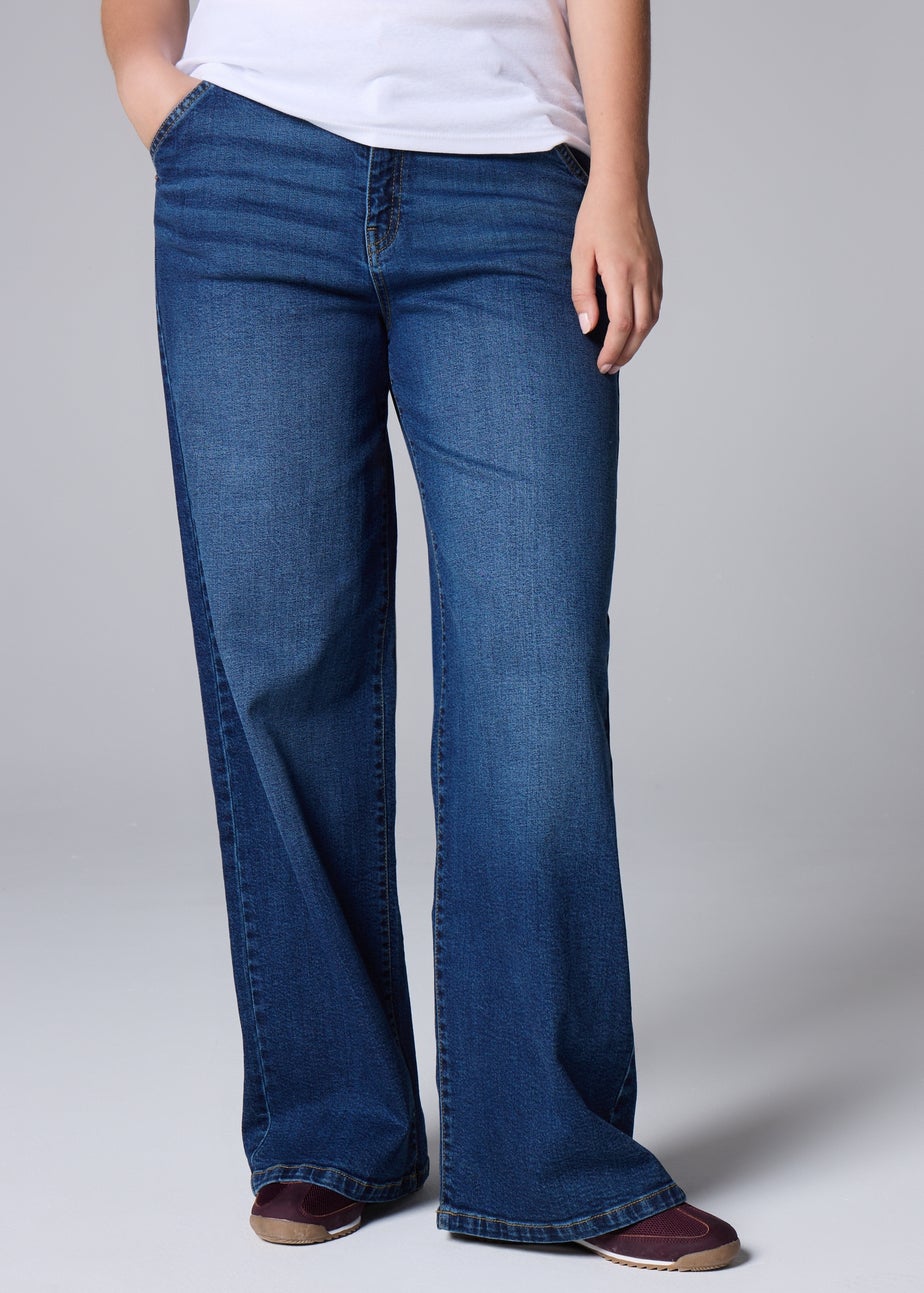 Dark Wash Wide Leg Jeans