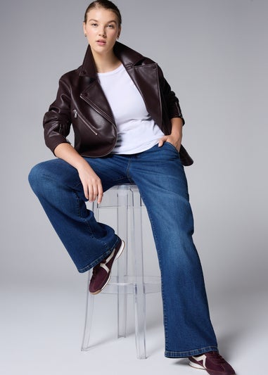 Dark Wash Wide Leg Jeans