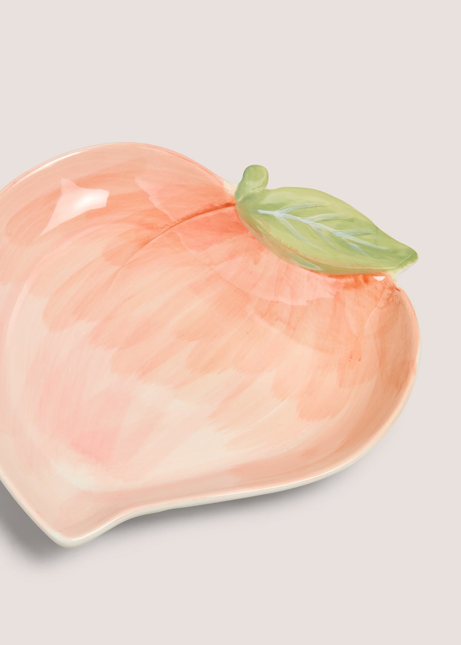 Peach Shape Ceramic Plate