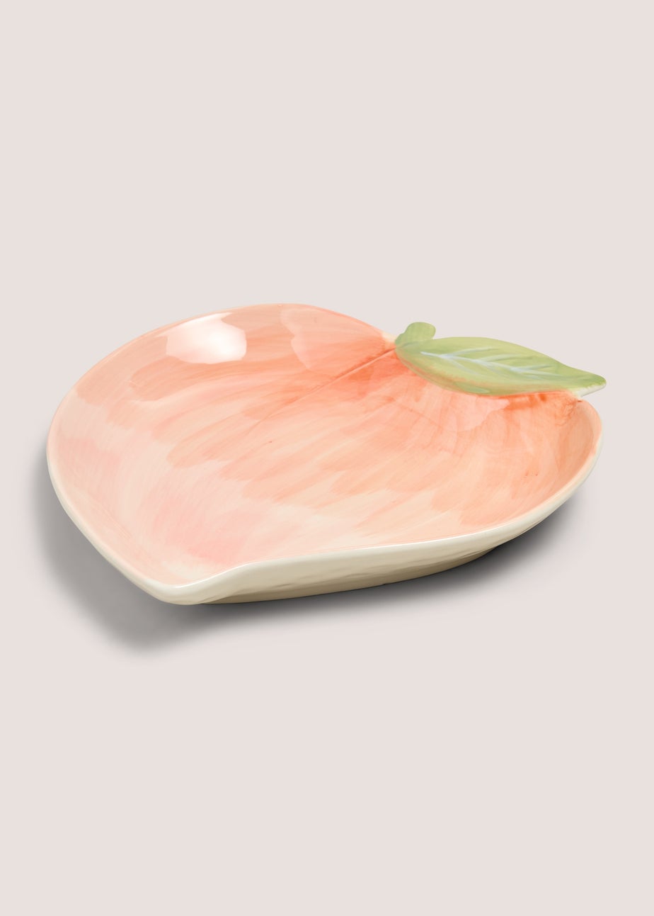 Peach Shape Ceramic Plate