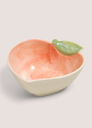 Peach Shaped Ceramic Bowl