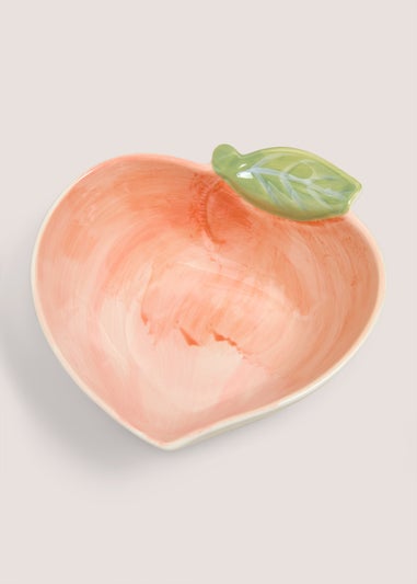 Peach Shaped Ceramic Bowl