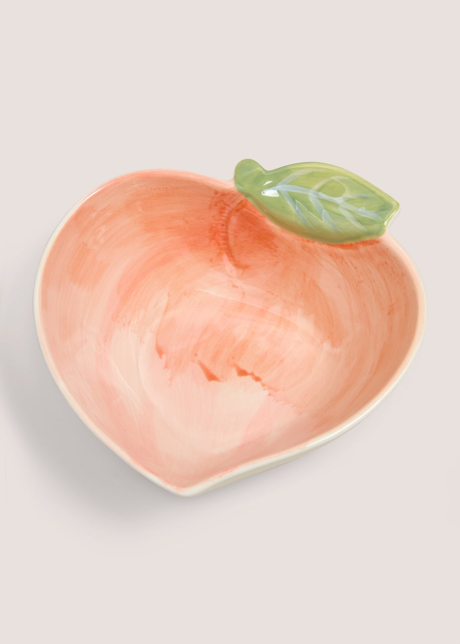 Peach Shaped Ceramic Bowl