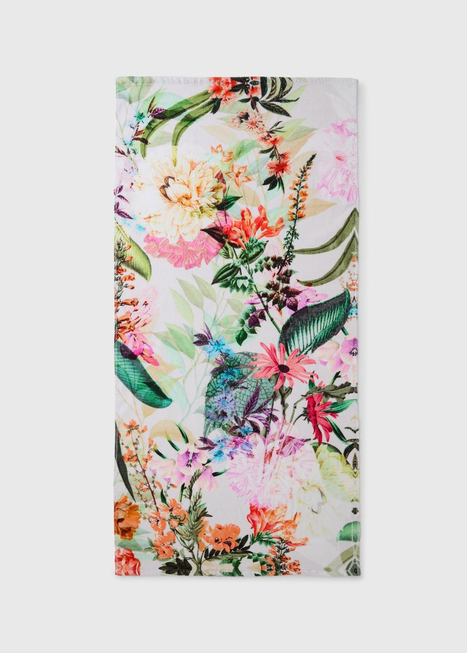 Floral Beach Towel