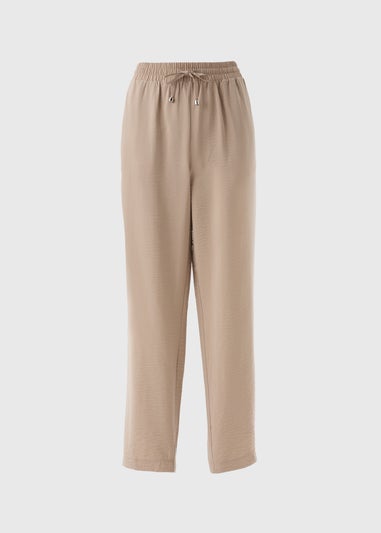 Taupe Tapered Trousers