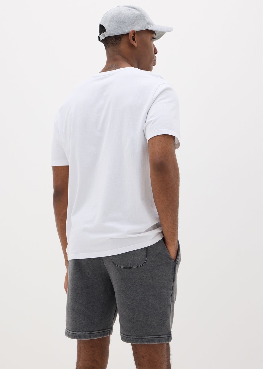 Charcoal Washed Jogger Shorts