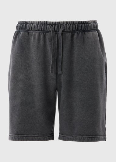 Charcoal Washed Jogger Shorts