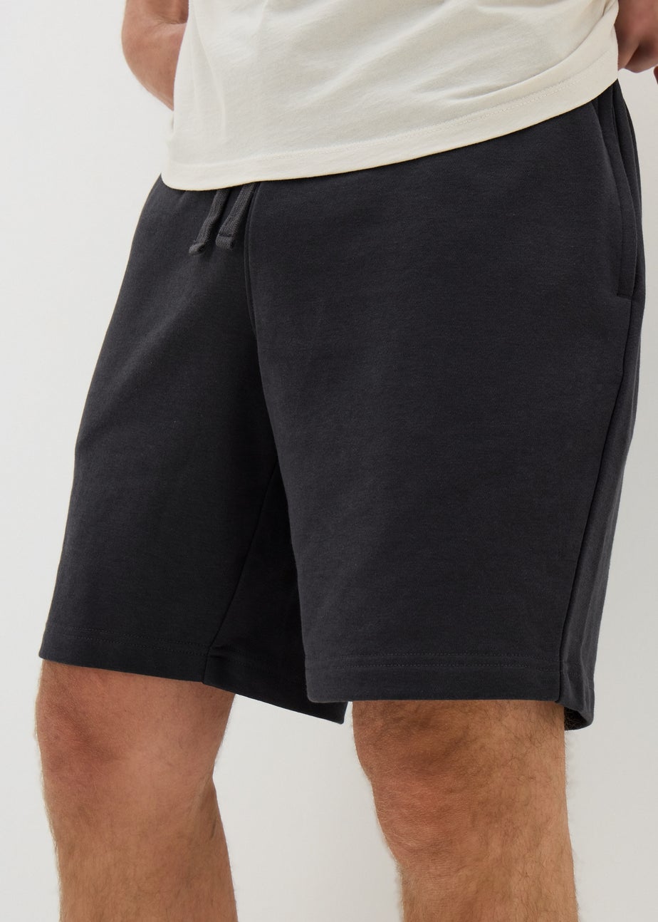 Charcoal Basic Jogger Shorts