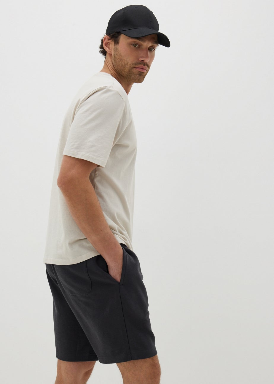 Charcoal Basic Jogger Shorts