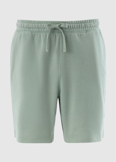 Green Basic Jogger Shorts