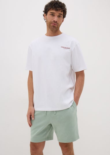 Green Basic Jogger Shorts