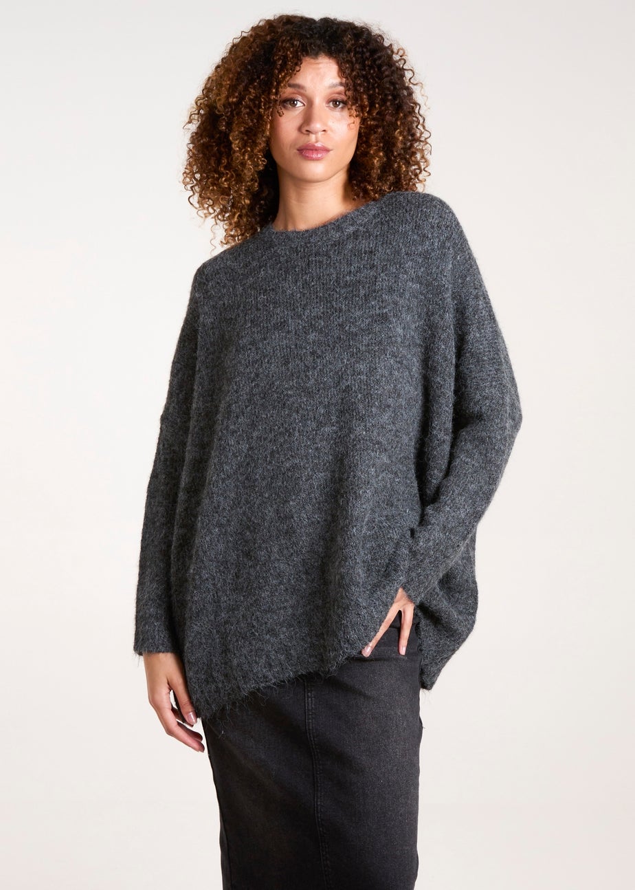 Blue Vanilla Black Round Neck Jumper