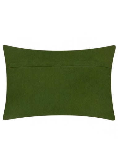 Wylder Dynasty Dragon Embroidered Chenille Filled Cushion (30cm x 50cm)