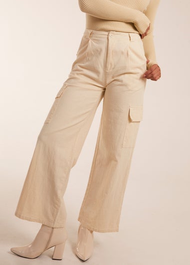Blue Vanilla Beige Trousers With Side Pocket
