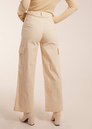 Blue Vanilla Beige Trousers With Side Pocket