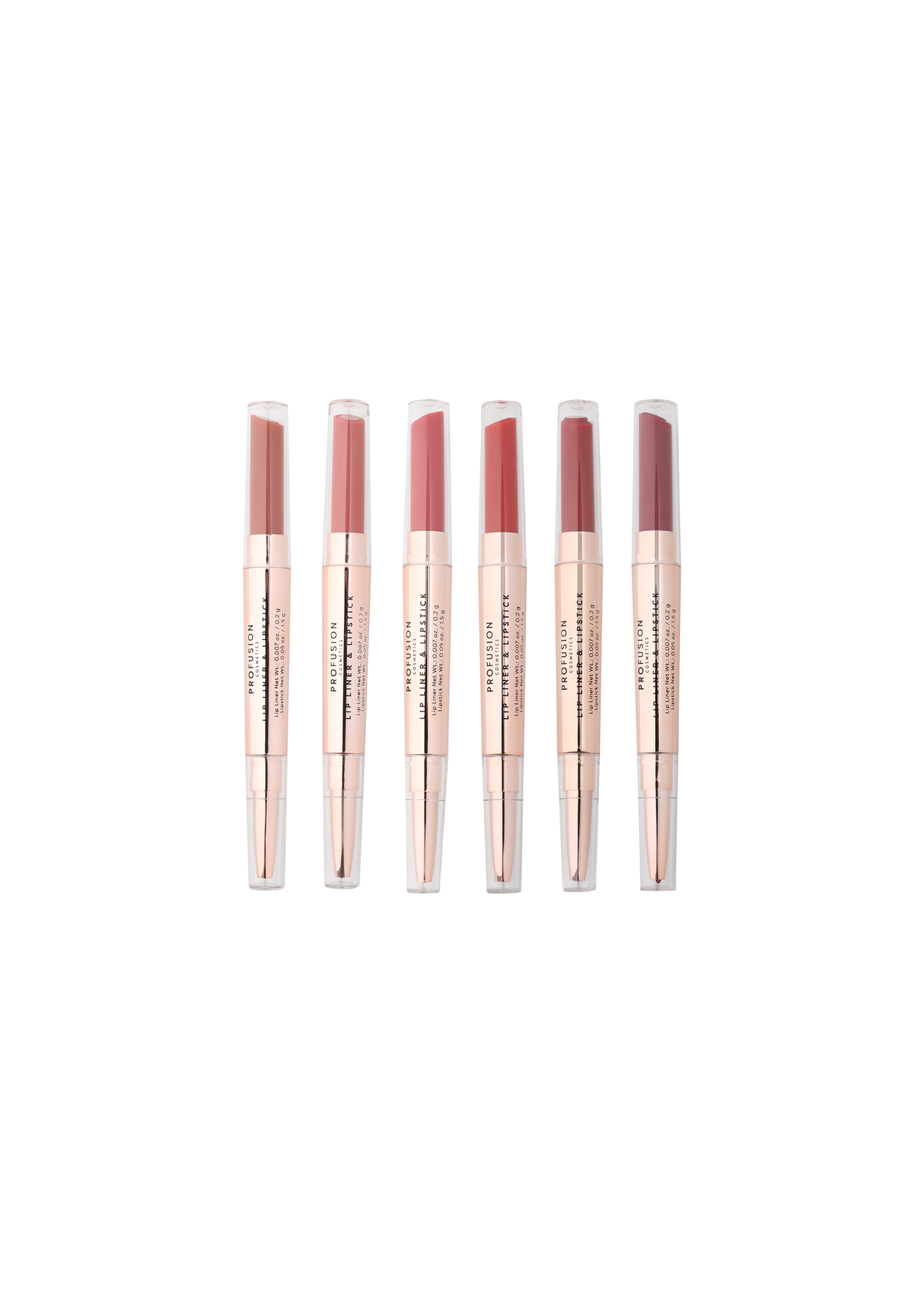 Profusion Cosmetics Lunar Lipstick & Liner Set 6pc