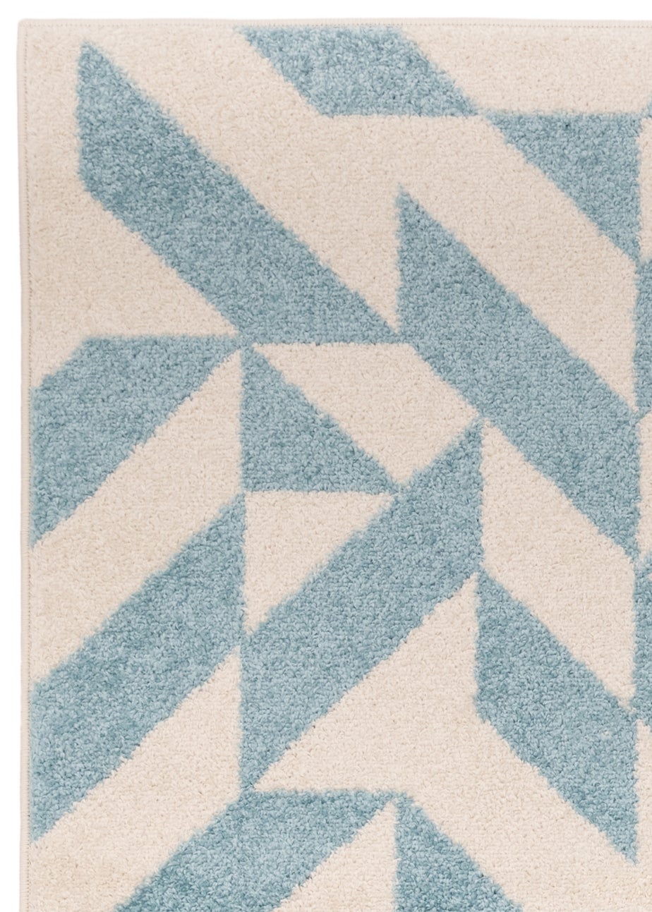 Asiatic Muse Blue Shapes Rug