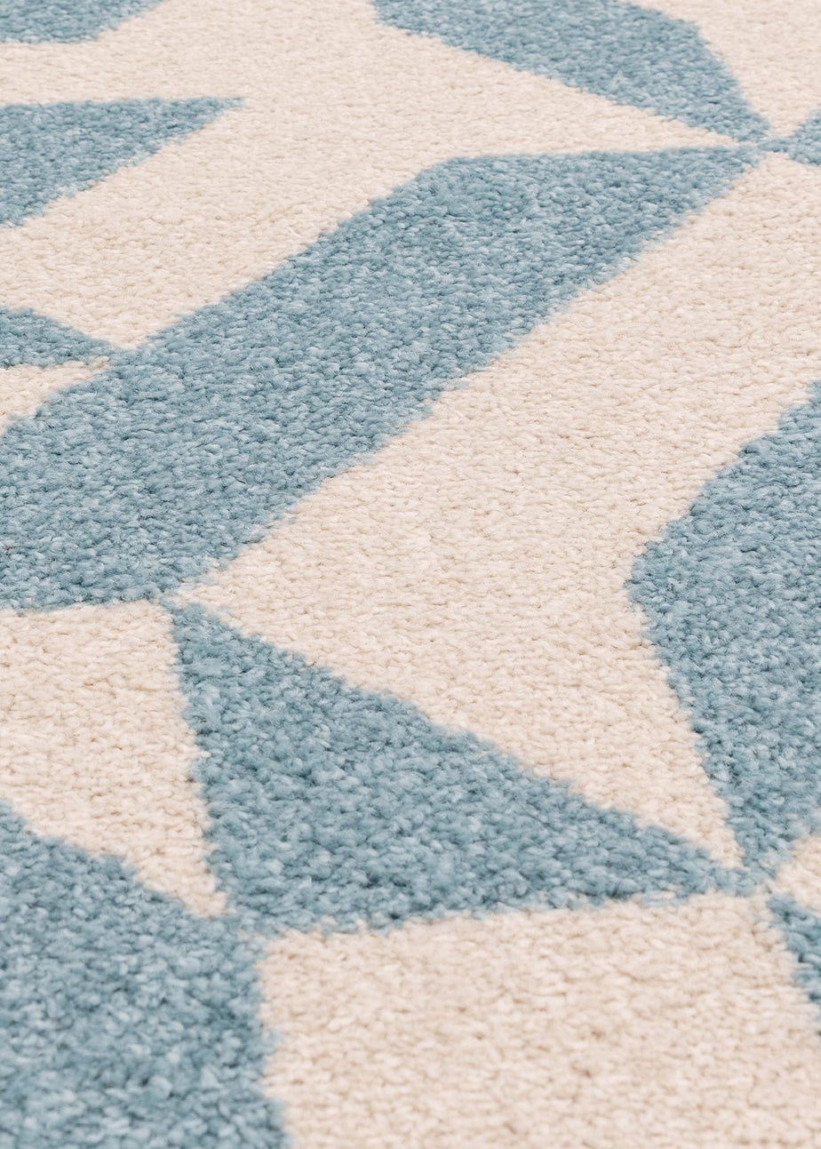 Asiatic Muse Blue Shapes Rug