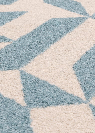Asiatic Muse Blue Shapes Rug